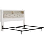 Signature Design by Ashley Altyra B2640-69 King Upholstered Panel Bookcase Headboard