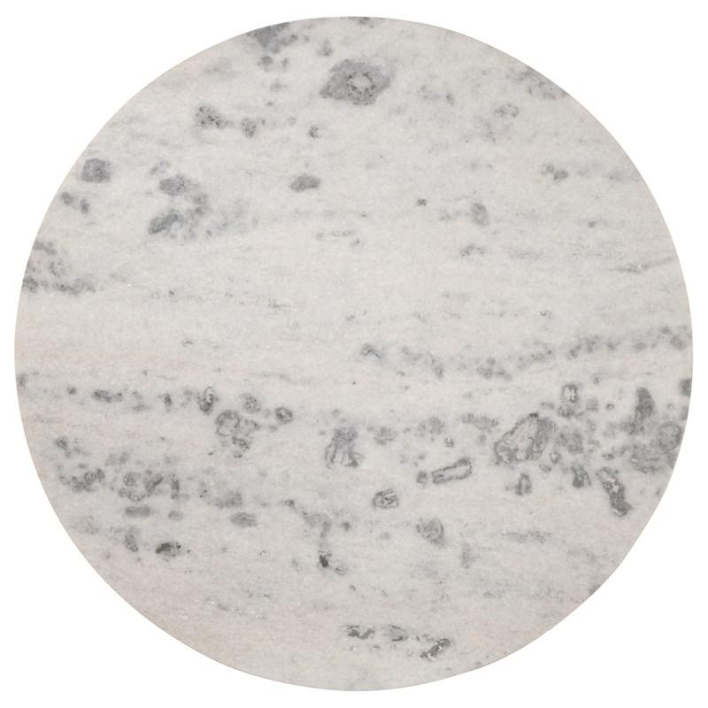 Large Picture of Coaster Furniture Ortega 105141 Round 46-inch Marble Top Wood Dining Table - Natural
