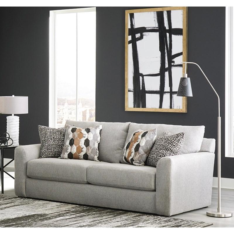 Large Picture of Jackson Furniture Hooten 328803 Sofa - Nickel
