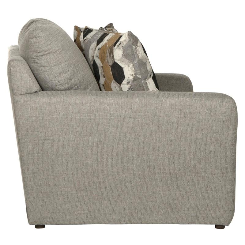 Large Picture of Jackson Furniture Hooten 328802 Loveseat - Nickel