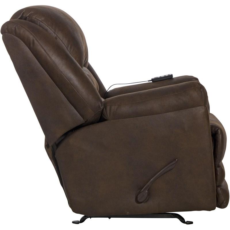 Large Picture of Catnapper Hayden 41072 Rocker Recliner w/Heat and Massage - Walnut