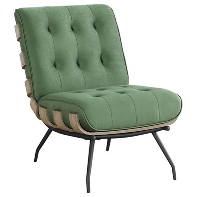 Coaster Furniture Aloma 907502 Armless Tufted Accent Chair - Green