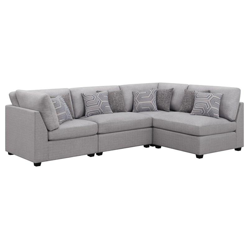 Coaster Furniture Cambria 551511-S5A 5 pc Upholstered Modular Sectional - Grey