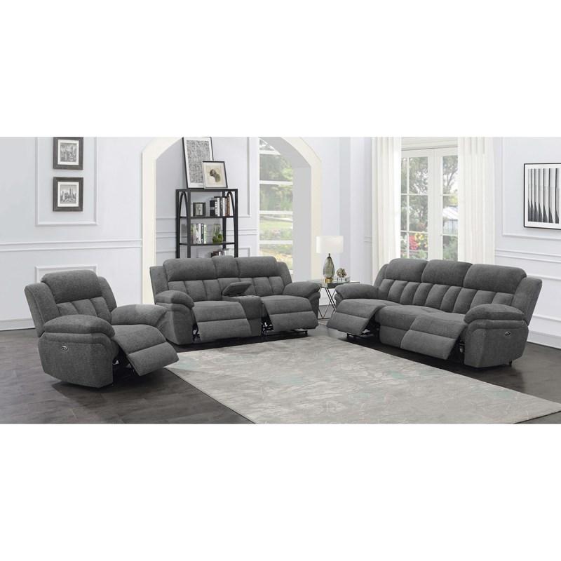 Large Picture of Coaster Furniture Bahrain 609541P Upholstered Power Sofa - Charcoal