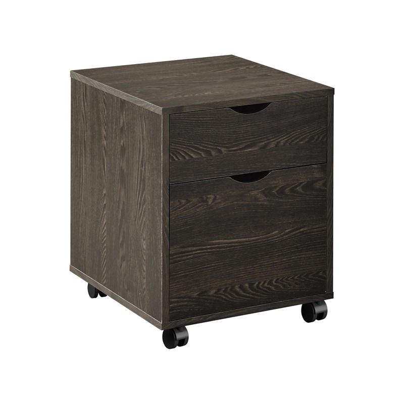 Large Picture of Coaster Furniture Noorvik 881571-S3 3-Piece Writing Desk Set - Dark Oak/Chrome