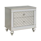 Crown Mark Cristian B1680-2N 2-Drawer Nightstand - Champagne