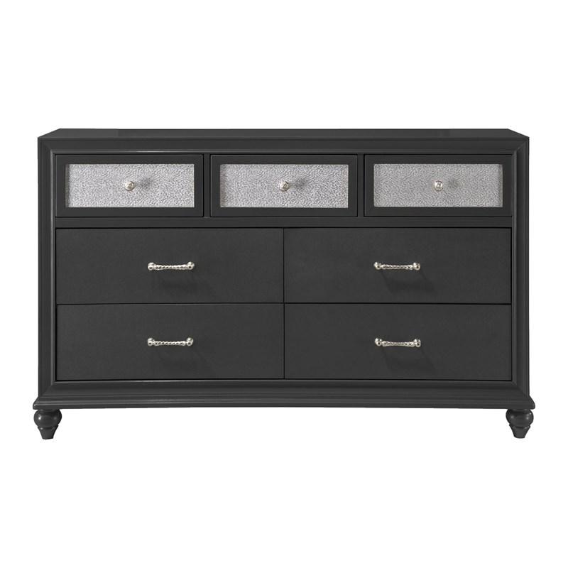 Crown Mark Lila B4398-1 Dresser - Black