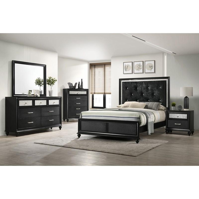 Large Picture of Crown Mark Lila B4398-1 Dresser - Black