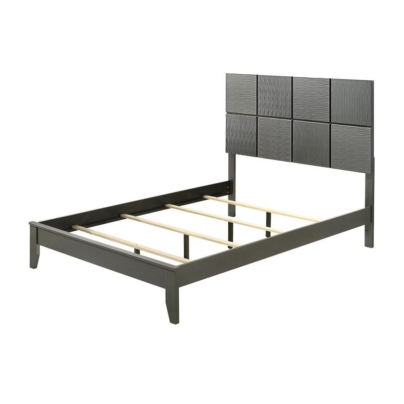 Large Picture of Crown Mark Denker B4715-F Full Bed - Gunmetal