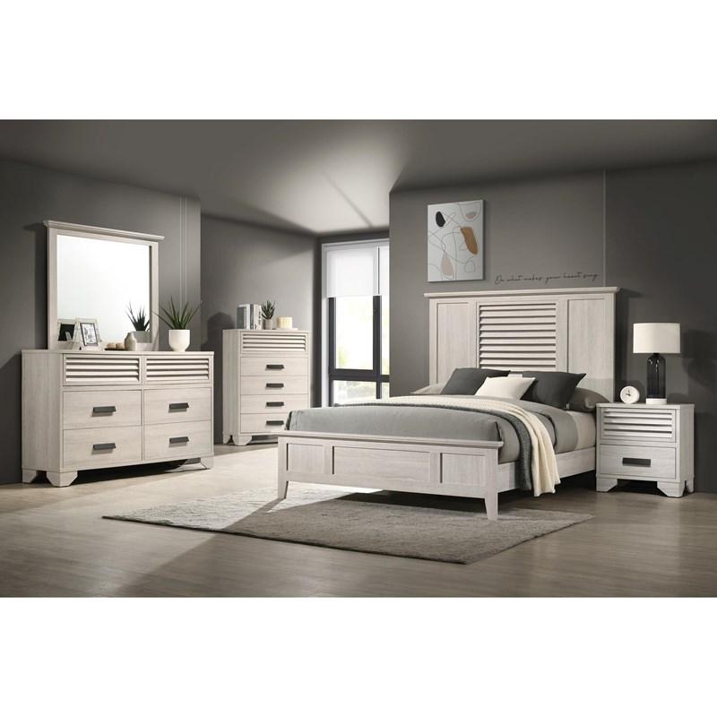 Large Picture of Crown Mark Sarter B4740-2 Nightstand - Beige
