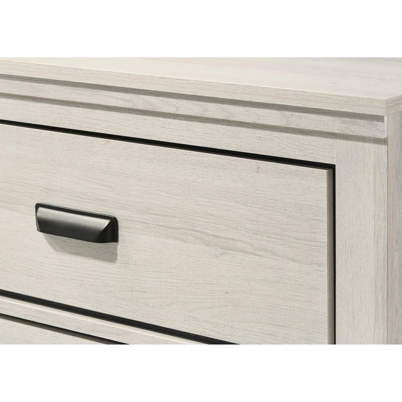 Large Picture of Crown Mark Carter B6810-2 Nightstand - White