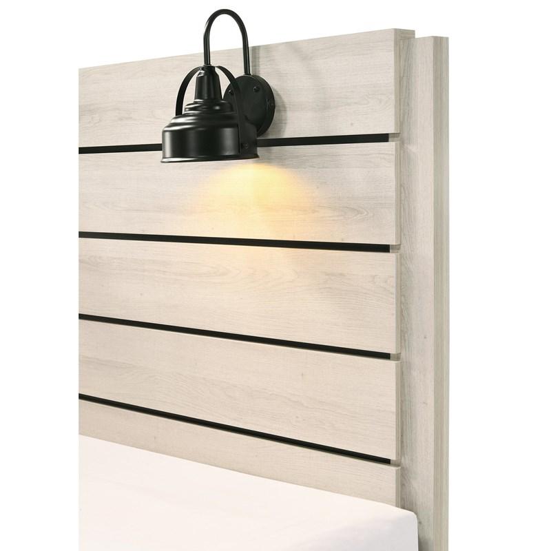 Large Picture of Crown Mark Carter B6810 Queen Platform Bed - White