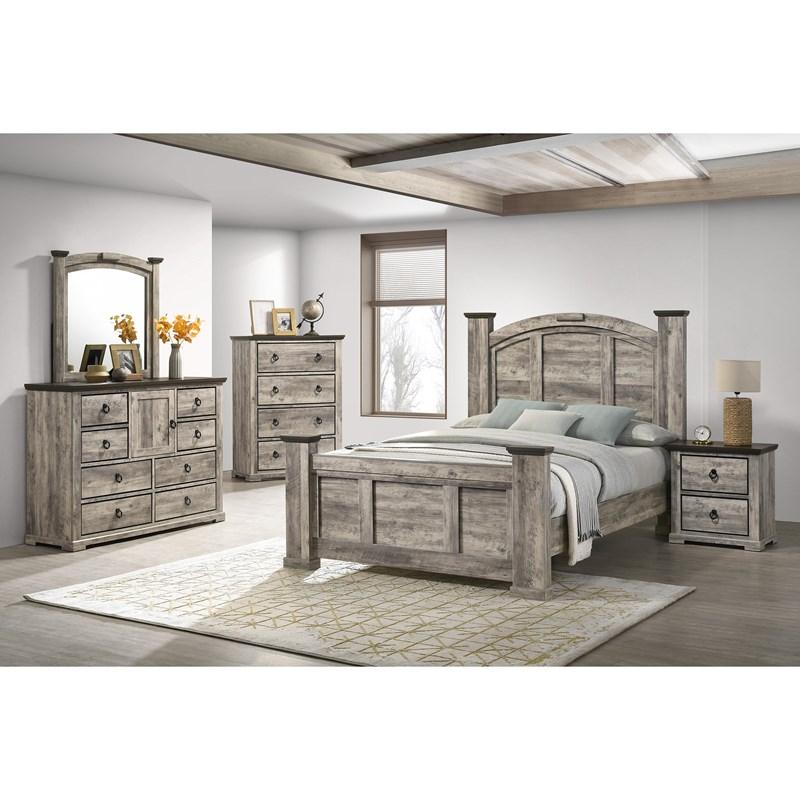 Large Picture of Crown Mark Ella Mae B6840-11 Dresser Mirror