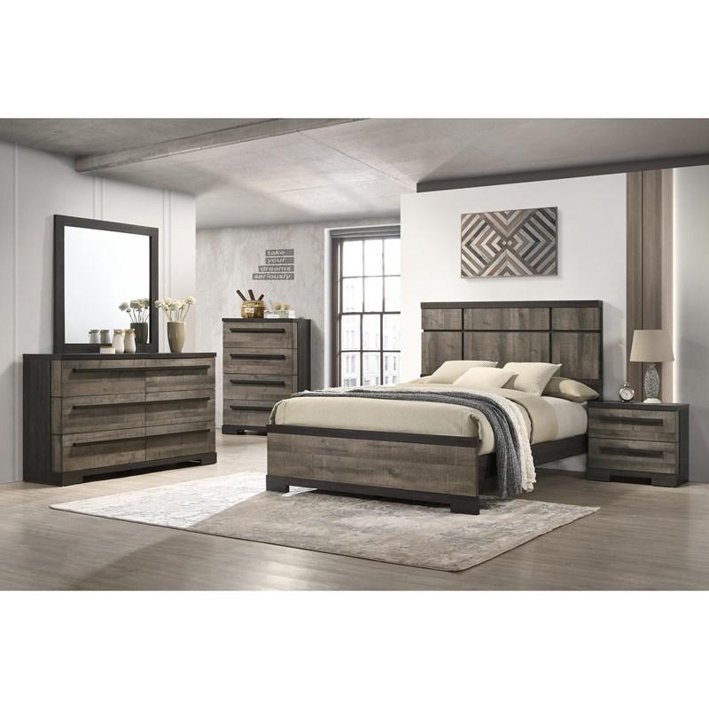 Large Picture of Crown Mark Remington B8160-1 Dresser - Brown