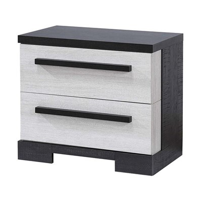Crown Mark Remington B8162-2 Nightstand - Black/White