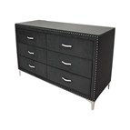 Crown Mark Lucinda B9265-1 Dresser - Black