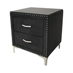 Crown Mark Lucinda B9265-2N Nightstand - Black