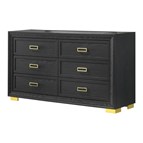 Crown Mark Pepe B9290-1 Dresser - Black