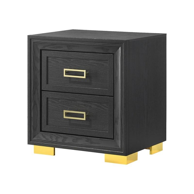 Crown Mark Pepe B9290-2 Nightstand - Black