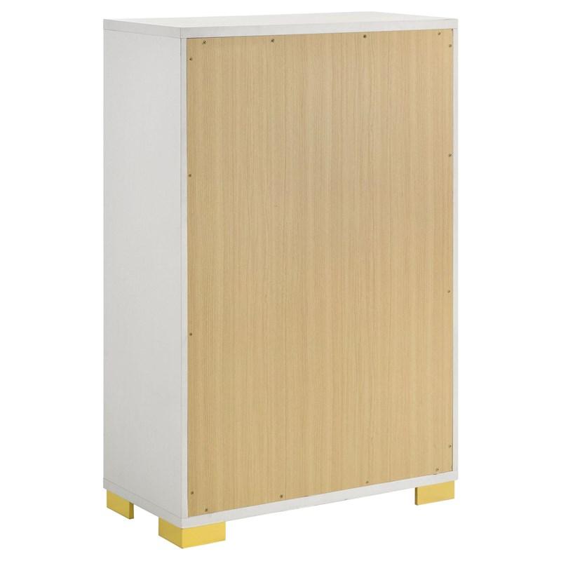 Large Picture of Coaster Furniture Marceline 222935 5-Drawer Bedroom Chest - White
