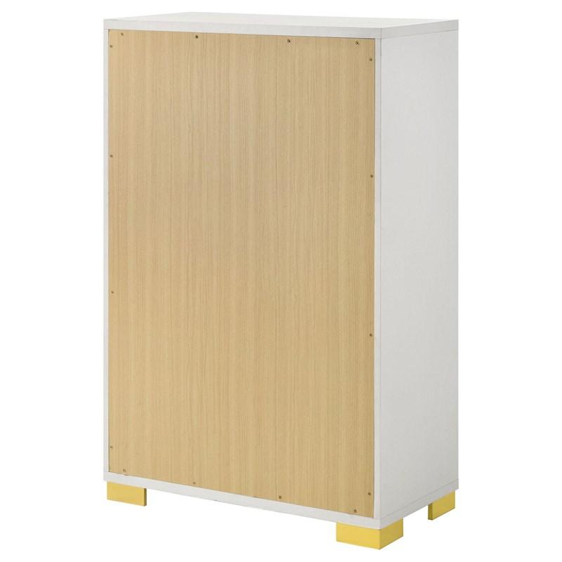 Large Picture of Coaster Furniture Marceline 222935 5-Drawer Bedroom Chest - White