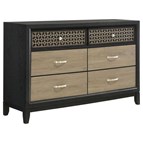 Coaster Furniture Valencia 223043 6-Drawer Dresser - Black