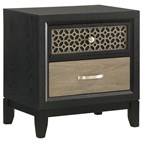 Coaster Furniture Valencia 223042 2-Drawer Nightstand - Black