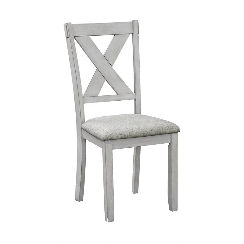 Large Picture of Crown Mark Clara 2321DW-SET 5 pc Dinette - Driftwood