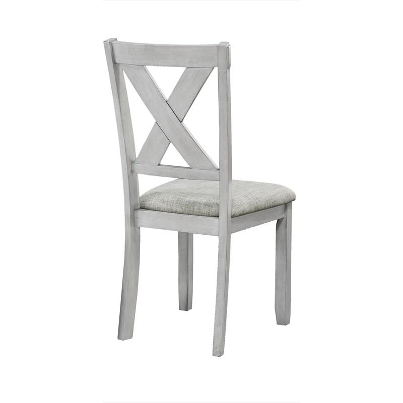 Large Picture of Crown Mark Clara 2321DW-SET 5 pc Dinette - Driftwood
