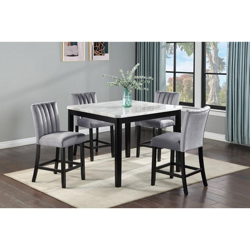 Large Picture of Crown Mark Pascal 2724T-4848 Counter Height Dining Table