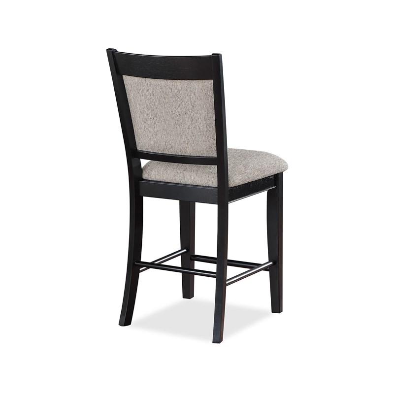 Large Picture of Crown Mark Fulton 2727LG-S-24 Counter Height Chair - Light Grey