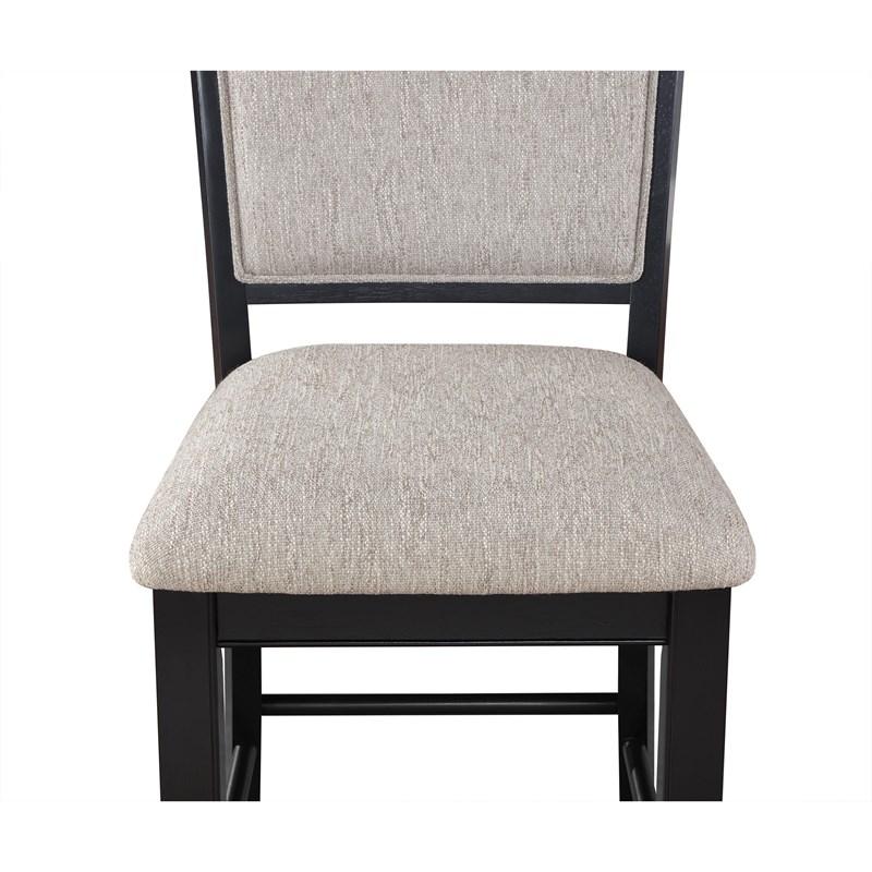 Large Picture of Crown Mark Fulton 2727LG-S-24 Counter Height Chair - Light Grey