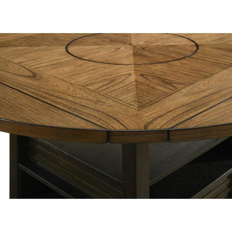 Large Picture of Crown Mark Oakly 2848T-6060 Counter Height Dining Table