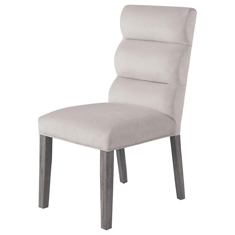 Large Picture of Coaster Furniture Carla 106683 Velvet Upholstered Dining Side Chair - Stone