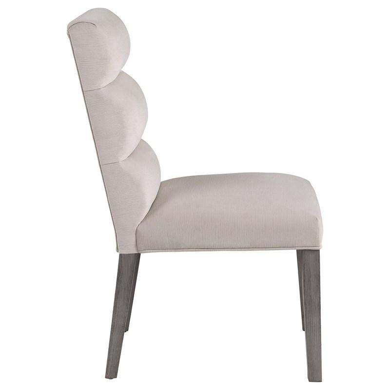 Large Picture of Coaster Furniture Carla 106683 Velvet Upholstered Dining Side Chair - Stone