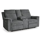 Signature Design by Ashley Barnsana 3320296C Double Reclining Power Loveseat with Console