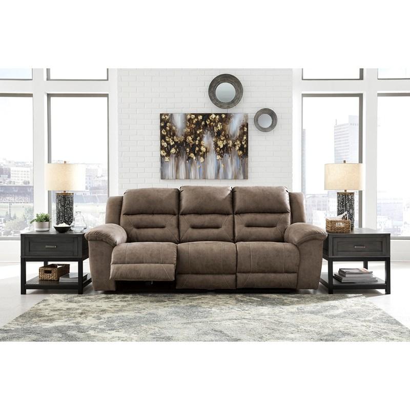 Large Picture of Signature Design by Ashley Stoneland 3990588C Reclining Sofa