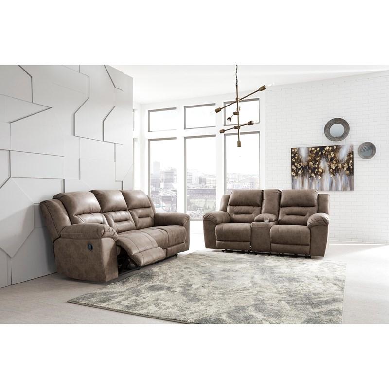 Large Picture of Signature Design by Ashley Stoneland 3990588C Reclining Sofa