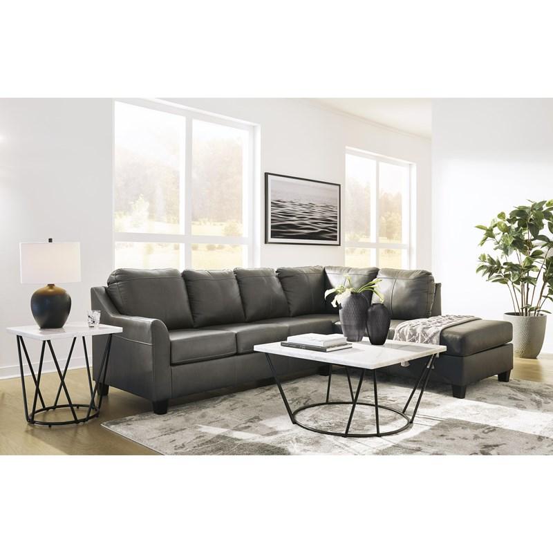 Large Picture of Signature Design by Ashley Valderno 47804S1C 2 pc Sectional with Chaise
