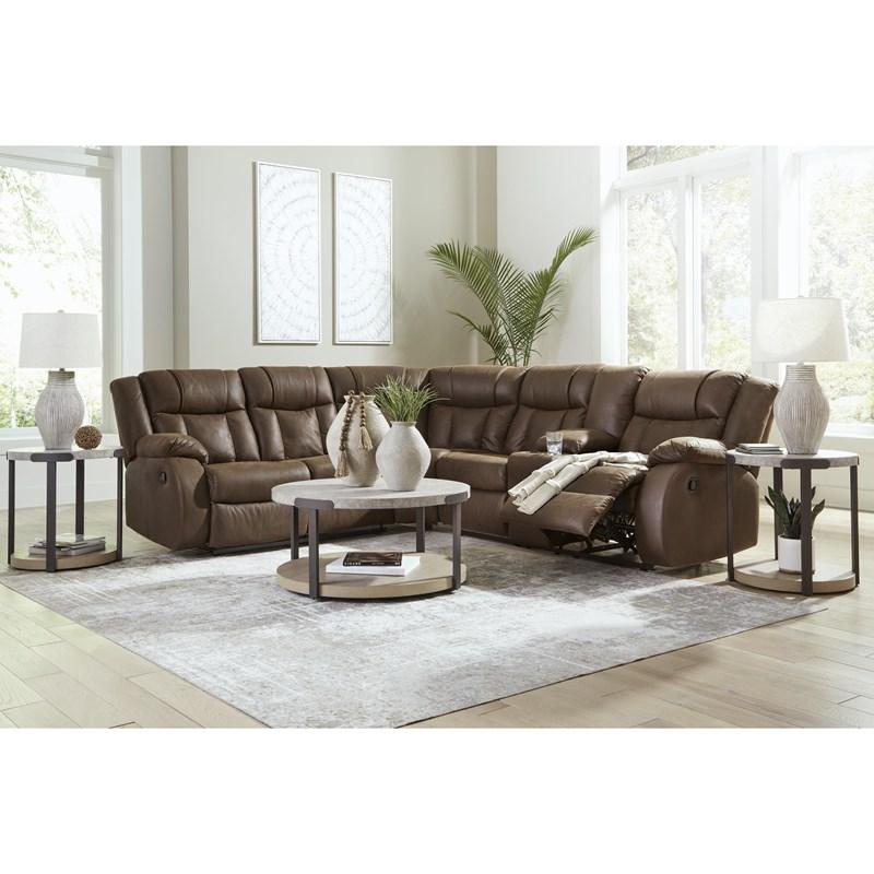 Large Picture of Signature Design by Ashley Trail Boys 82703S1C 2 pc Reclining Sectional
