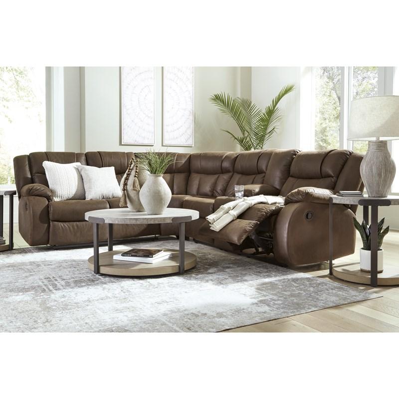 Large Picture of Signature Design by Ashley Trail Boys 82703S1C 2 pc Reclining Sectional
