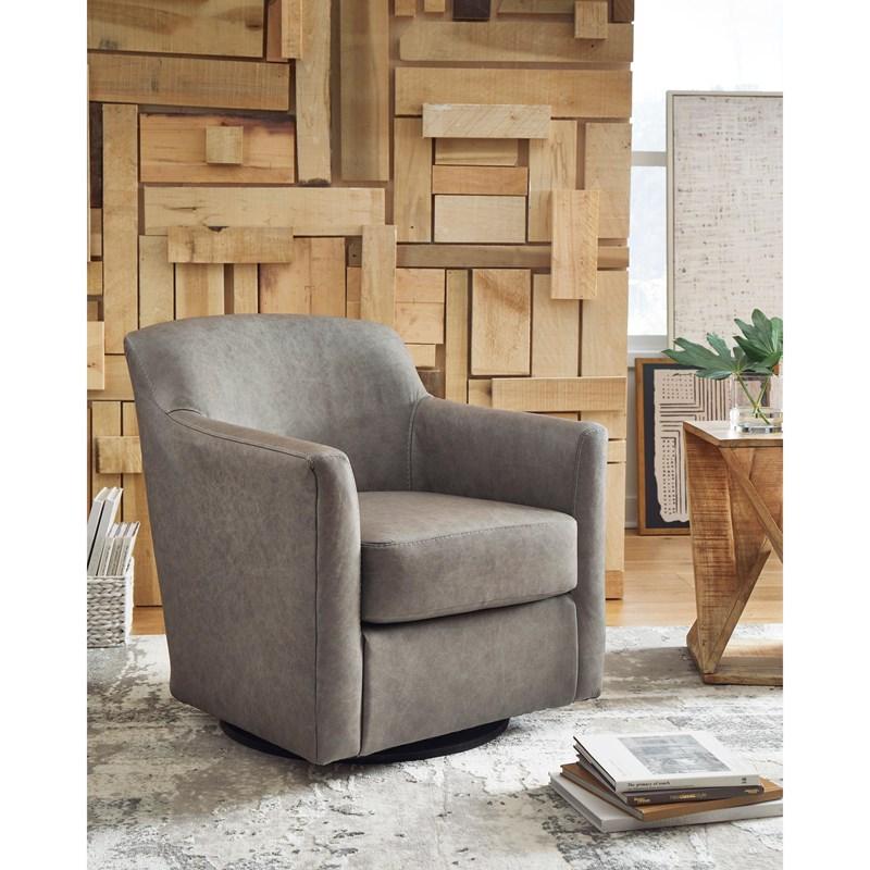Large Picture of Signature Design by Ashley Bradney A3000324C Swivel Accent Chair