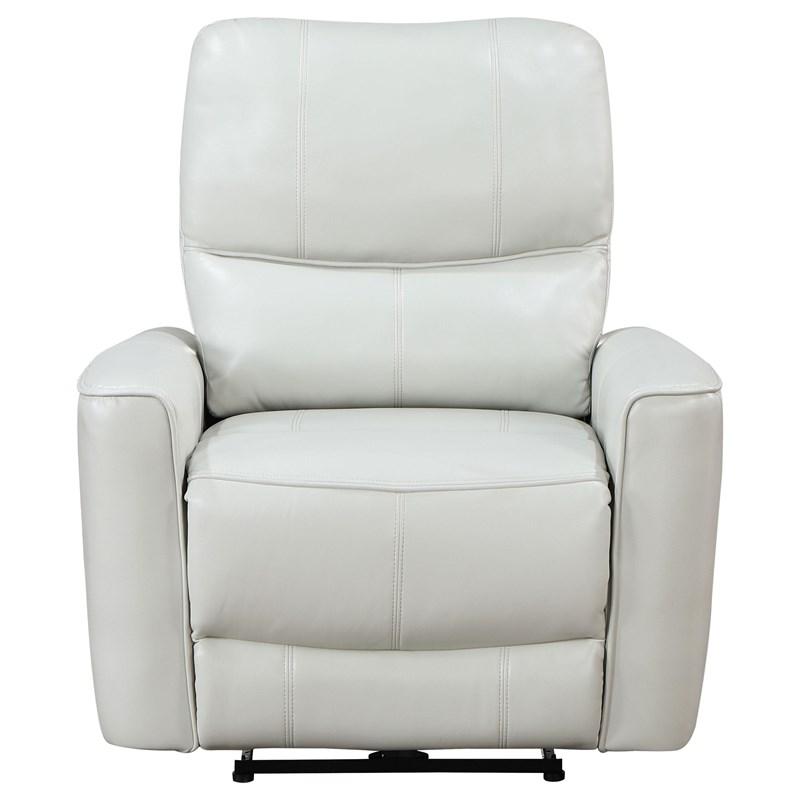 Large Picture of Coaster Furniture Greenfield 610263P Upholstered Power Recliner Chair - Dove Grey