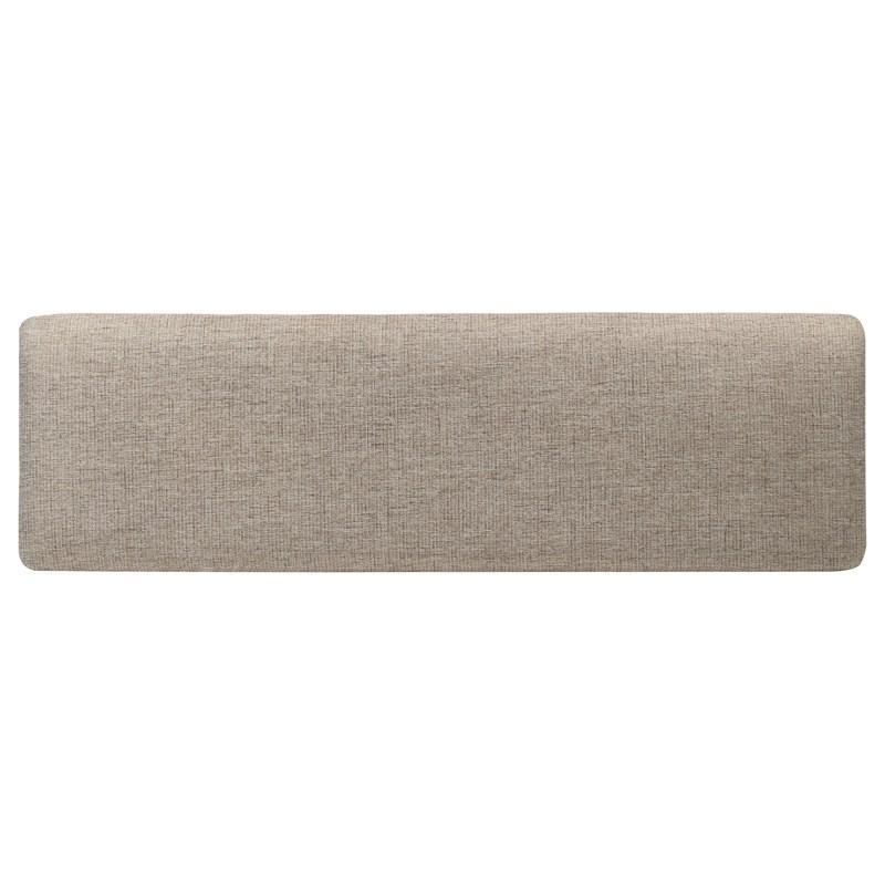 Large Picture of Coaster Furniture Bridget 108223 Fabric Upholstered Dining Bench - Stone and Charcoal