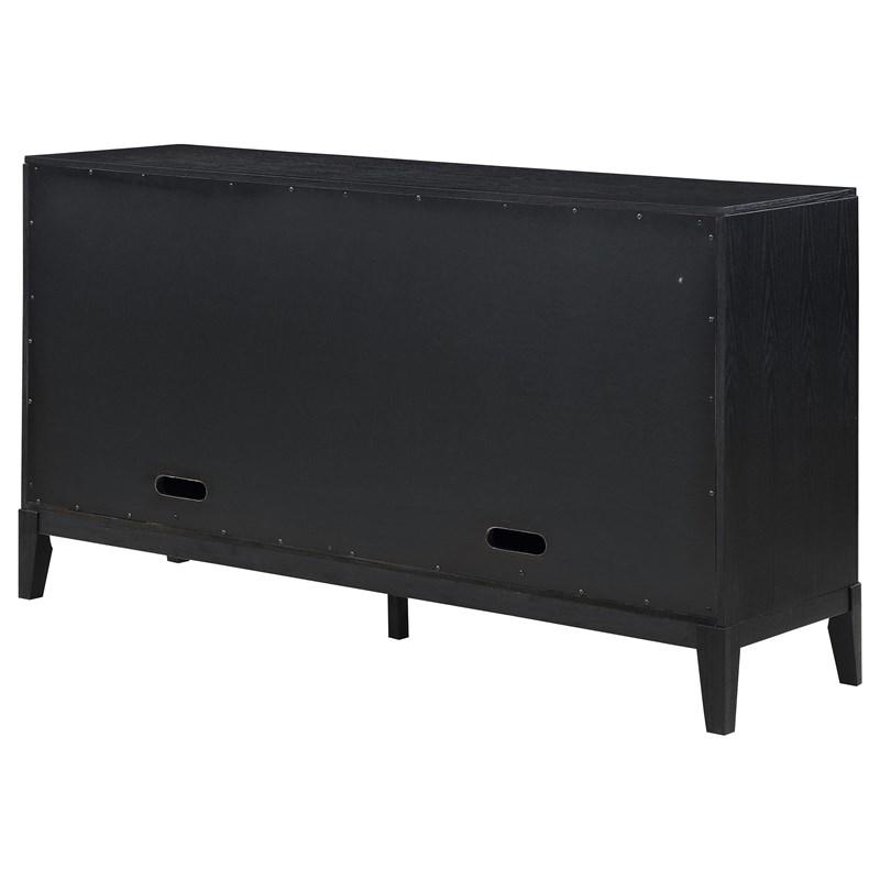 Large Picture of Coaster Furniture Brookmead 108235 4-door Sideboard Buffet Storage Cabinet - Black