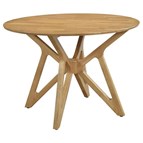 Coaster Furniture Elowen 108440 Round 42-inch Solid Wood Dining Table - Light Walnut