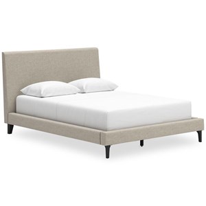 Signature Design by Ashley Cielden B1199-81 Queen Upholstered Bed with Roll Slats (Beds - Queen)