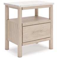 Signature Design by Ashley Cadmori B2615-91 One Drawer Night Stand (Nightstands - 1 Drawer)