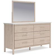 Signature Design by Ashley Cadmori B2615B1 Dresser and Mirror (Dressers - 6 Drawers)