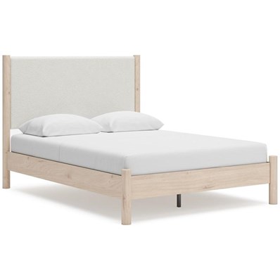 Signature Design by Ashley Cadmori B2615B4 Queen Upholstered Panel Bed